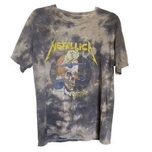 Vintage Metallica Tie-Dye Graphic T-Shirt